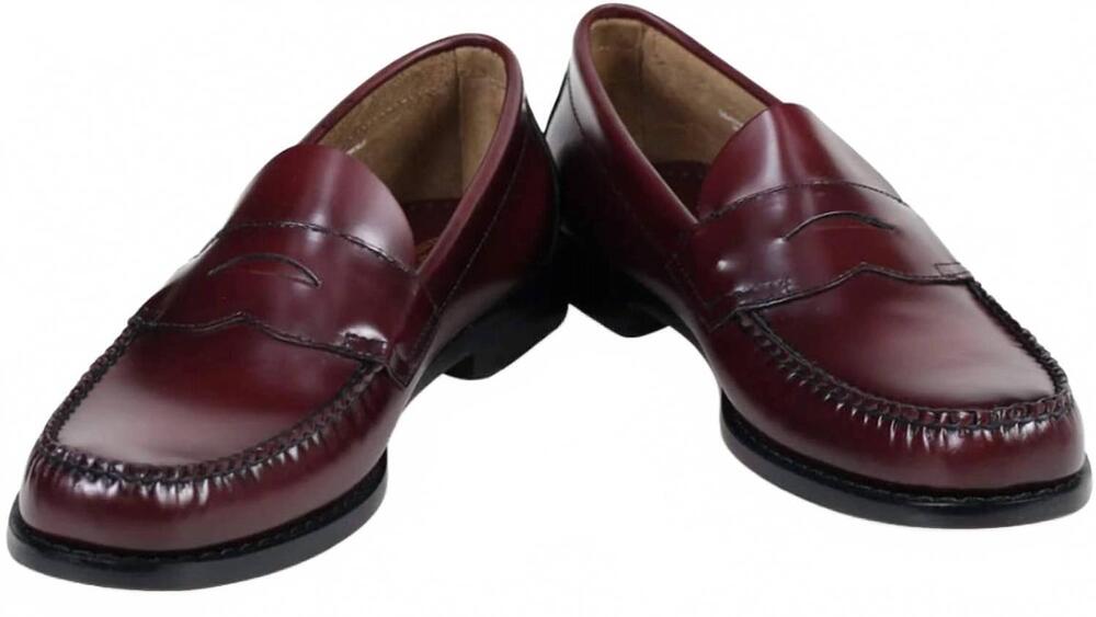 NEW G.H.BASS men's logan loafer in burgundy